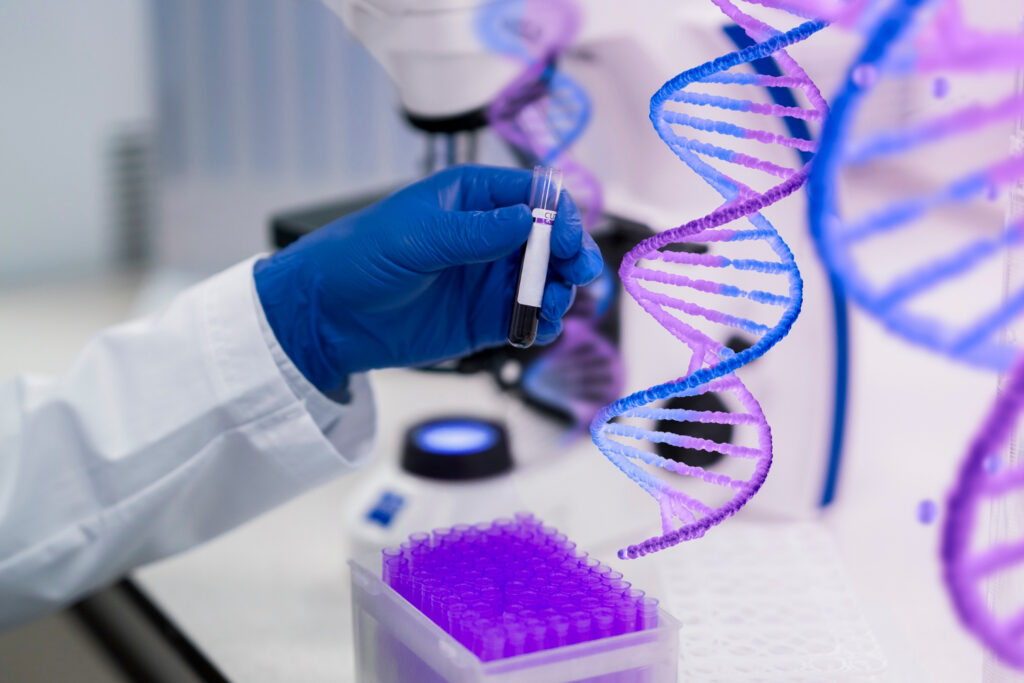 Amostras Genéticas para colher resultados de DNA